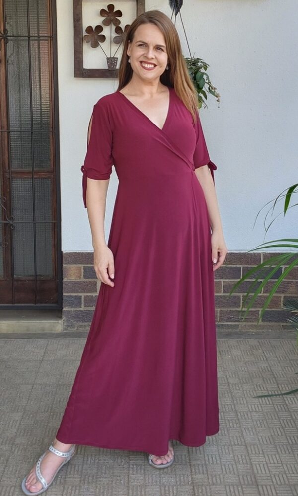 Zoey Maxi Wrap Dress - Image 9