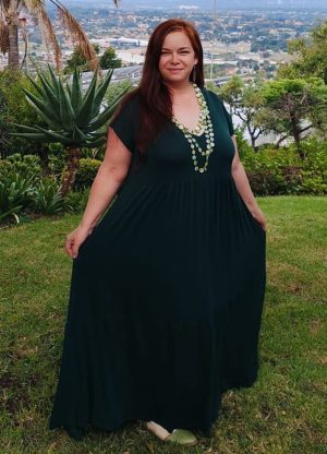 Alice Tiered Maxi Dress custom-made for women