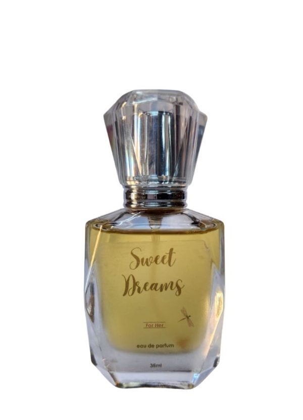 Sweet Dreams Eau de Parfum by J&S Creations – a 35ml luxury fragrance for her, inspired by the sensual warmth of Paco Rabanne Olympea and the dreamy sweetness of Ariana Grande Cloud. Encased in a diamond-cut glass bottle, this long-lasting scent blends soft florals with creamy vanilla and amber undertones for a comforting, elegant aroma.
