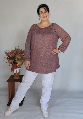 Amara Elastic Neck Top