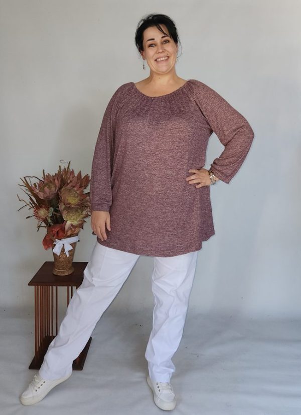 Amara Elastic Neck Top