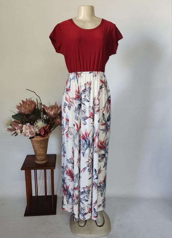 Luzaan Elastic Waist Maxi Dress - Image 2