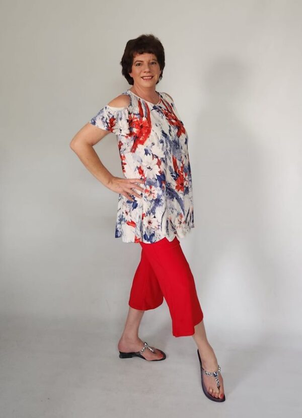 Pepita Tango Wide-Leg Capri Pants - Image 3