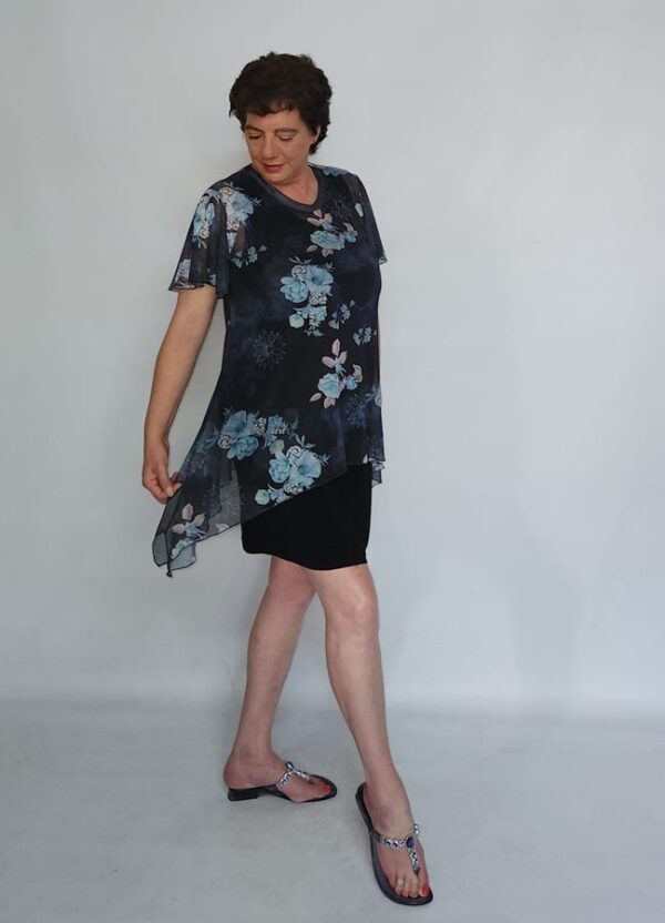 Ronel Top - Deep Curve Tunic with Side Slits - Image 7