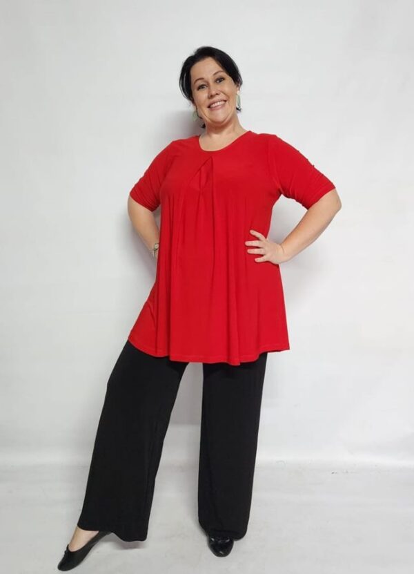 Alida Front Pleat Top