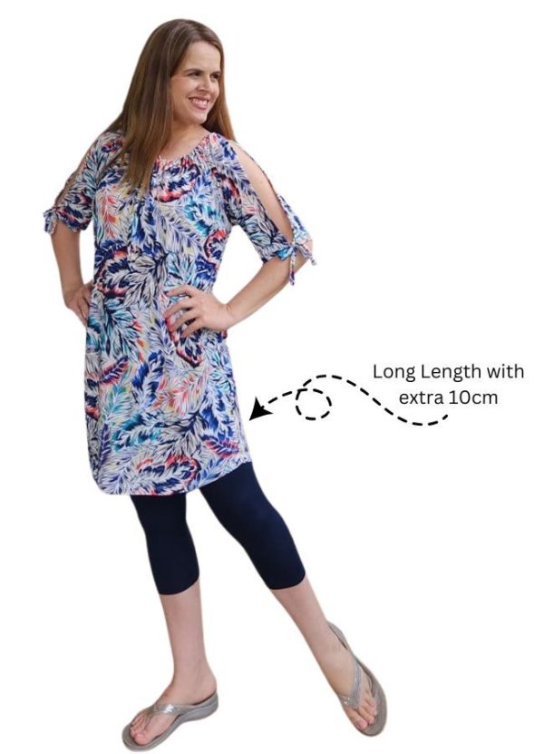 Olivia Tunic Top with extras 10cm that look great with leggings and thighs