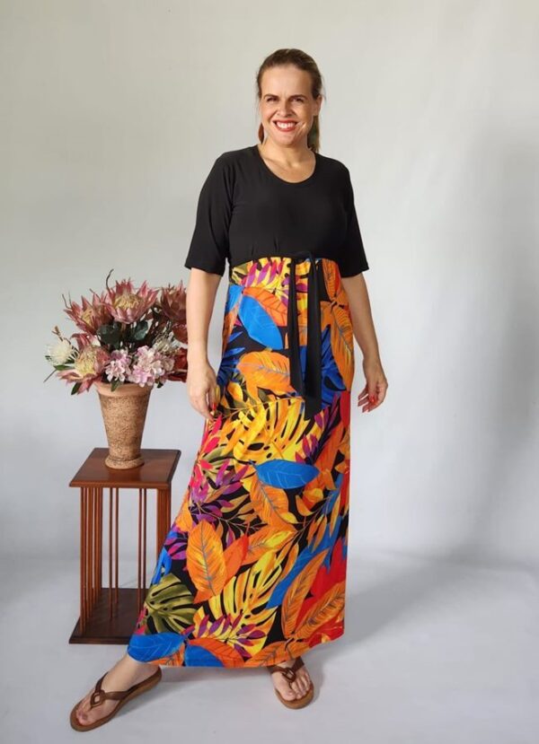 Lize Seamed Maxi Dress - Image 9