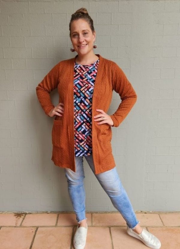 Evie Long Sleeve Cardigan with Pockets - Image 3