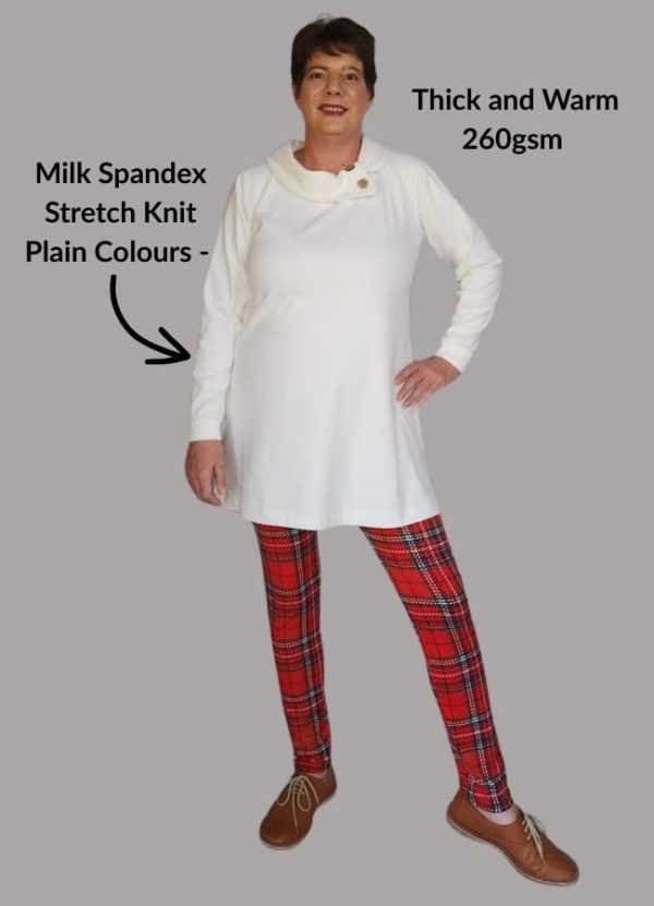Sophia Long Sleeve Button Cowl Neck Top - Image 4