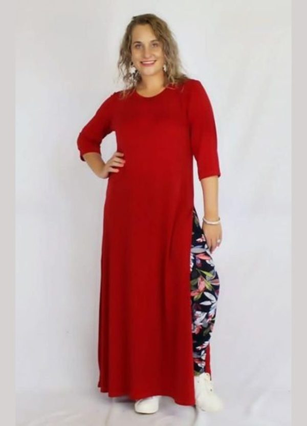 Lilly High Side Slits Maxi Top - Image 3