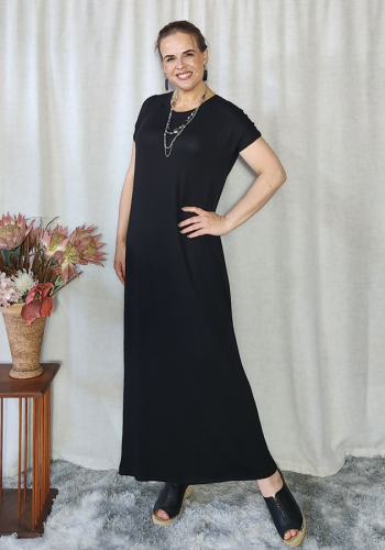 Jayda On Cut Sleeves Maxi Dress