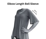 Above the Elbow Length Bell Sleeve - 28cm