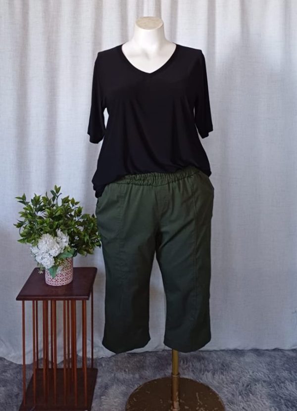 Bengaline Pocket Capri Pants - Image 2