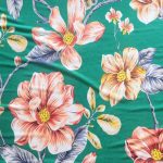 Tropical Floral on Emerald Green Printed Bon-Bon