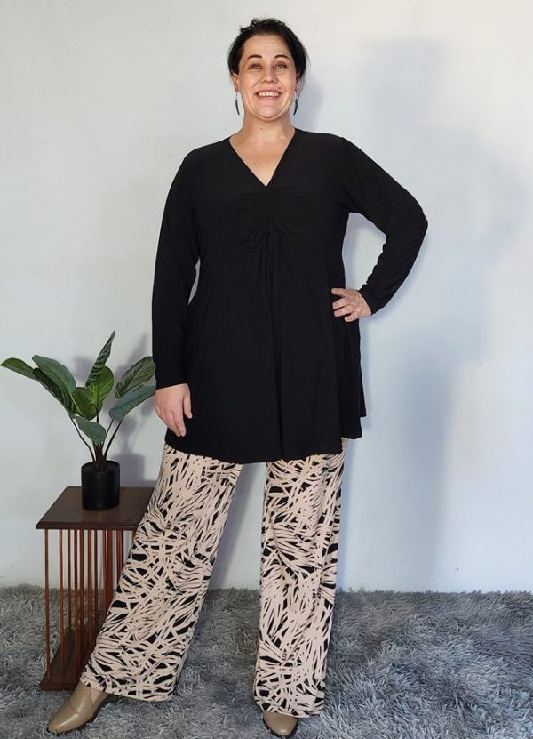Nadia Ruched V-Neck Top - Image 8