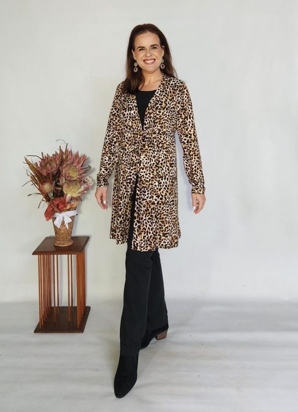 Zelia Tunic Drawstring Cardigan - Image 3
