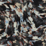 DTY Bon-Bon Abstract Swirl – Black, Rust, Blue & Cream